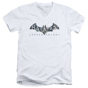 Batman Descending Logo V-Neck T-Shirt