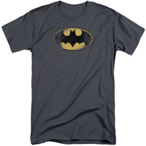 Batman Destroyed Logo Tall T-Shirt