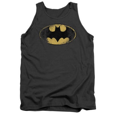 Batman Destroyed Logo Tank Top