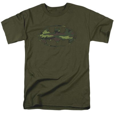 Batman Distressed Camo Shield T-Shirt