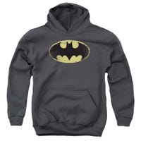 Batman Distressed Shield Kids Hoodie