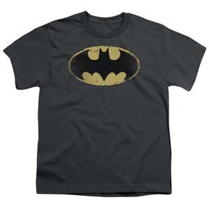 Batman Distressed Shield Kids T-Shirt