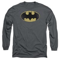 Batman Distressed Shield Long Sleeve Shirt