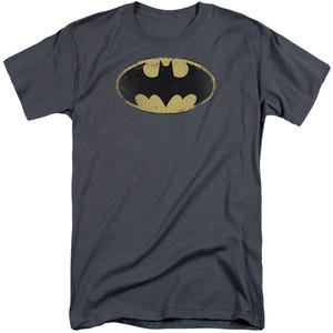 Batman Distressed Shield Tall T-Shirt