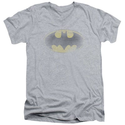 Batman Faded Logo V-Neck T-Shirt