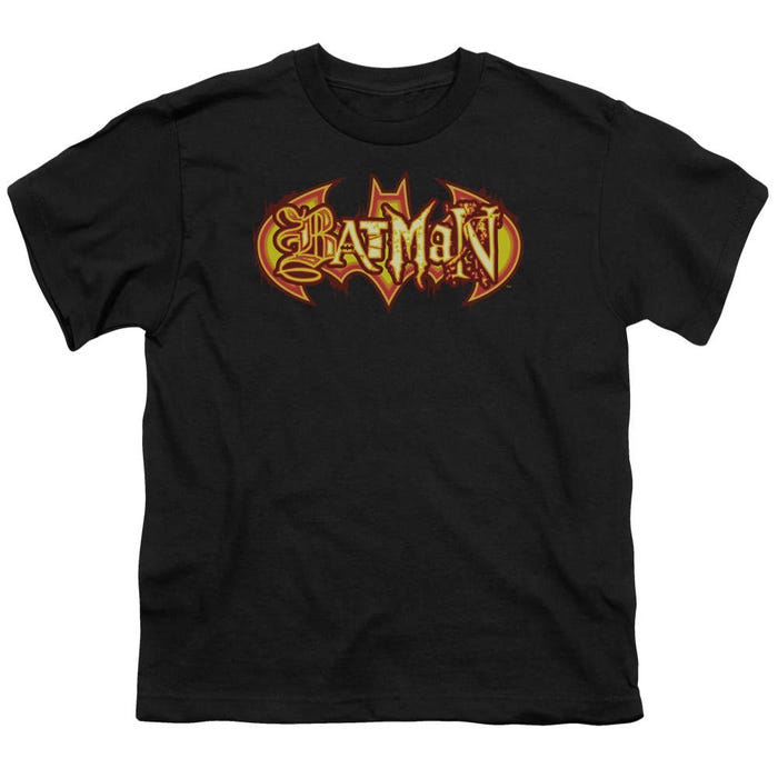 Batman Fiery Shield Kids T-Shirt