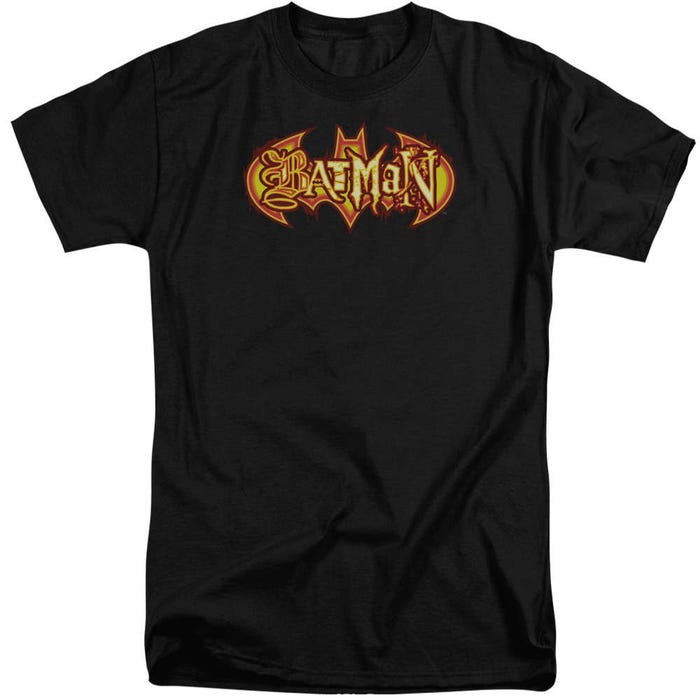 Batman Fiery Shield Tall T-Shirt