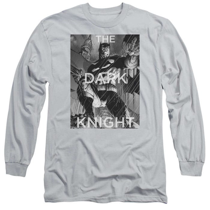 Batman Fighting The Storm Long Sleeve Shirt