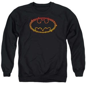 Batman Flame Outlined Logo Sweatshirt