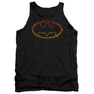 Batman Flame Outlined Logo Tank Top