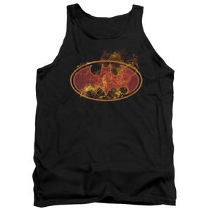 Batman Flames Logo Tank Top