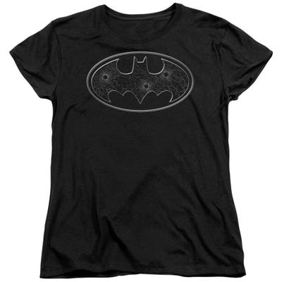 Batman Glass Hole Logo Womens T-Shirt