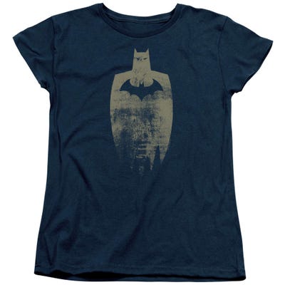 Batman Gold Silhouette Womens T-Shirt