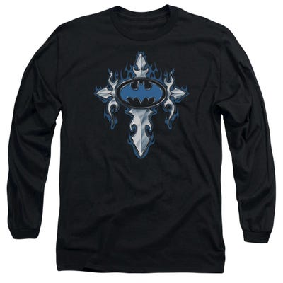 Batman Gothic Steel Logo Long Sleeve Shirt