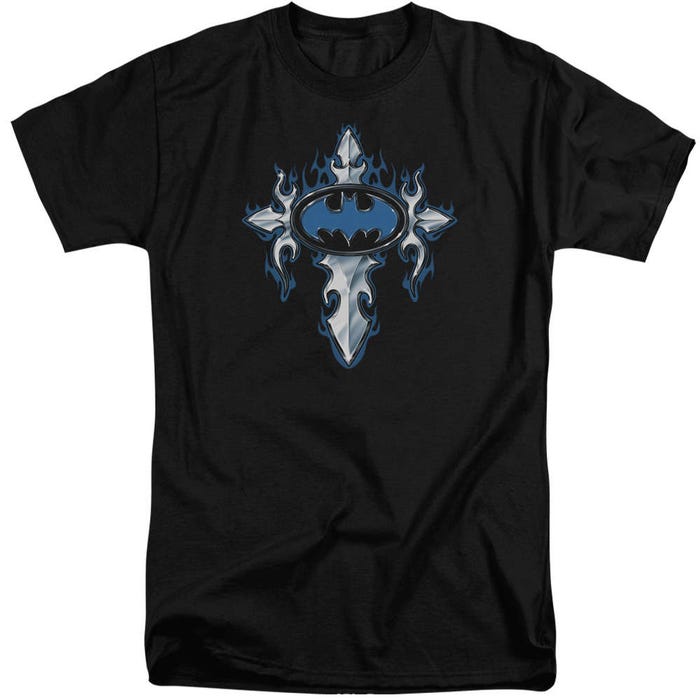 Batman Gothic Steel Logo Tall T-Shirt