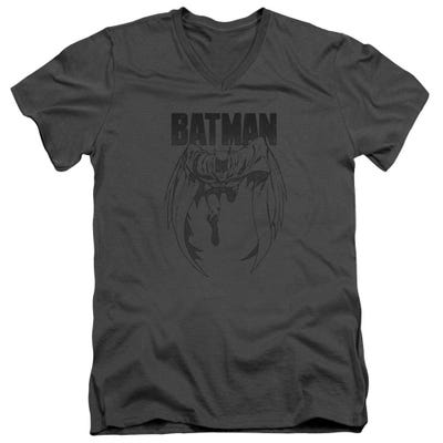 Batman Gray Noise V-Neck T-Shirt