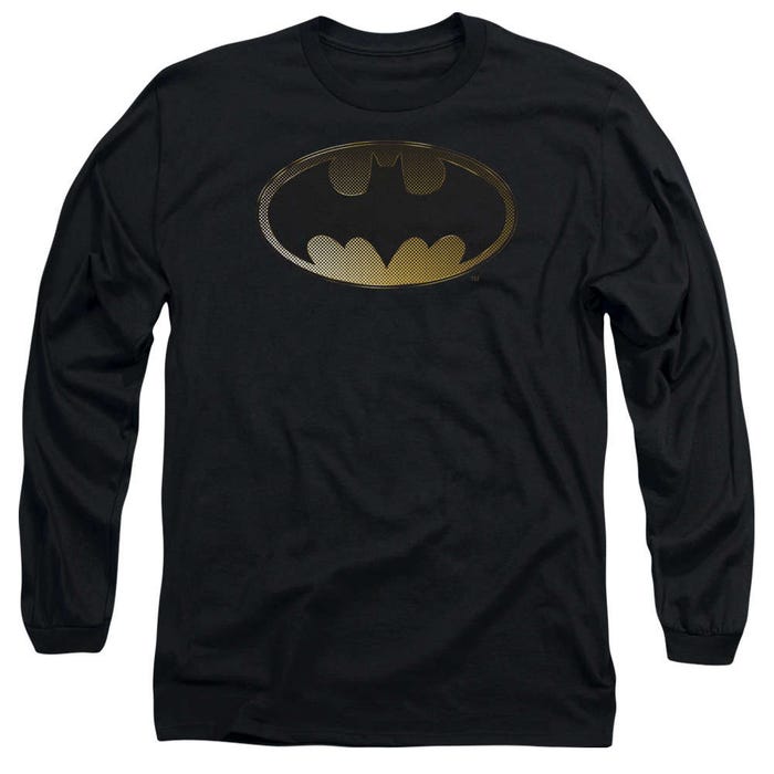 Batman Halftone Bat Long Sleeve Shirt