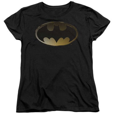 Batman Halftone Bat Womens T-Shirt