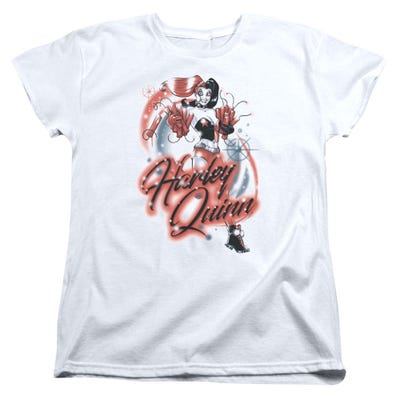 Batman Harley Quinn Airbrush Womens T-Shirt