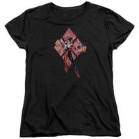 Batman Harley Quinn Diamonds Womens T-Shirt
