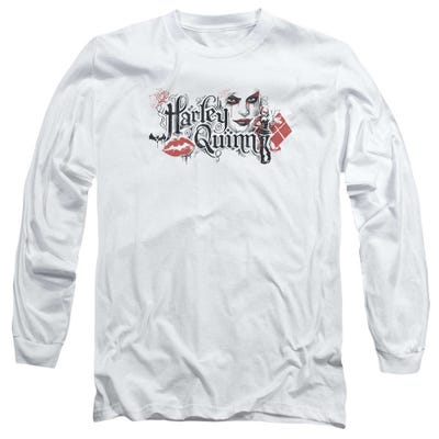 Batman Harley Quinn Lips Long Sleeve Shirt