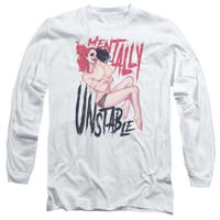 Batman Harley Quinn Mentally Unstable Long Sleeve Shirt
