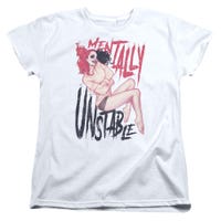 Batman Harley Quinn Mentally Unstable Womens T-Shirt