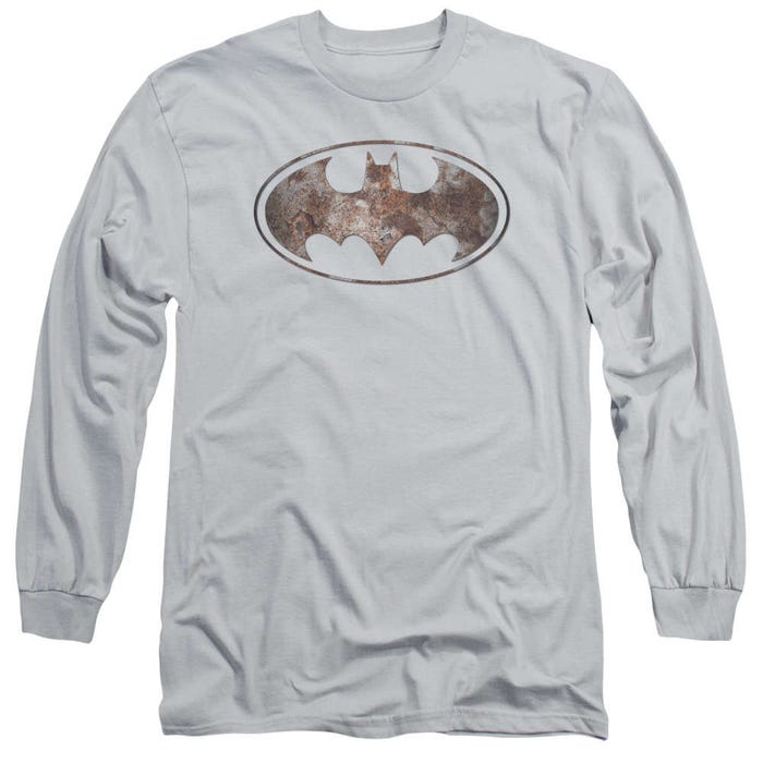 Batman Heavy Rust Logo Long Sleeve Shirt