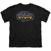 Batman Hot Rod Shield Kids T-Shirt