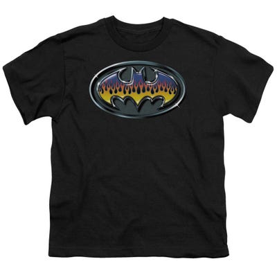 Batman Hot Rod Shield Kids T-Shirt