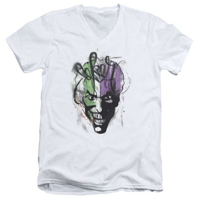 Batman Joker Airbrush V-Neck T-Shirt