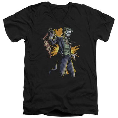 Batman Joker Bang V-Neck T-Shirt