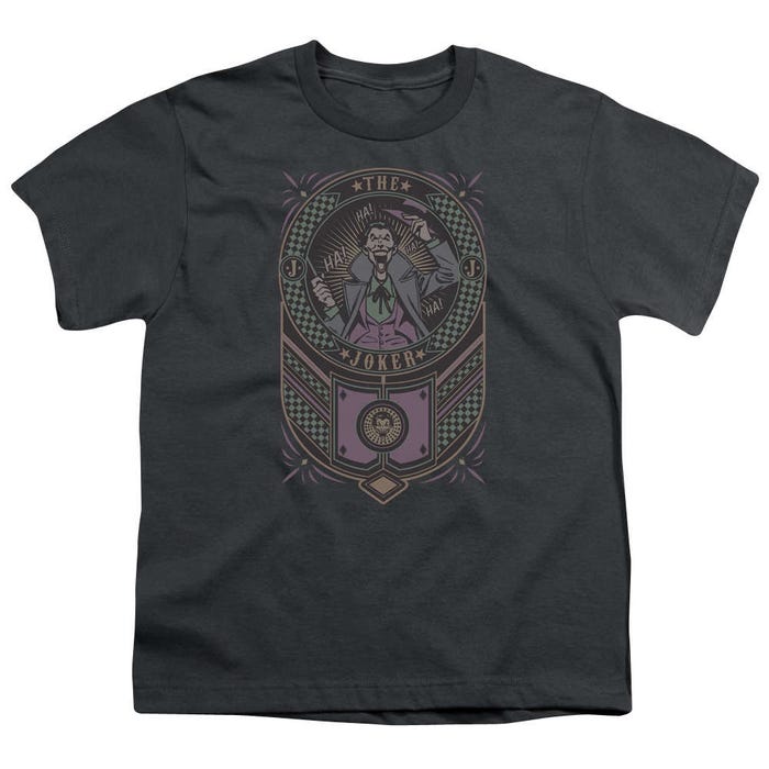 Batman Joker Checkered Sign Kids T-Shirt