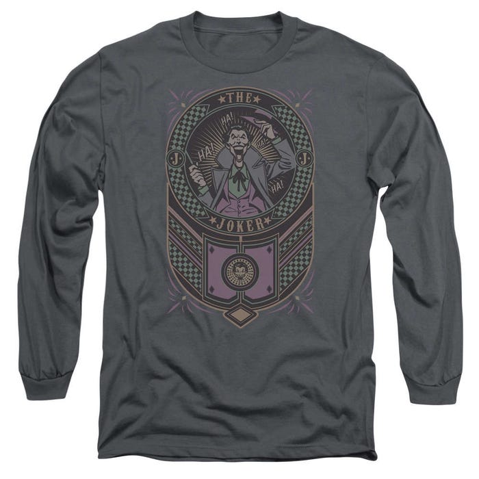 Batman Joker Checkered Sign Long Sleeve Shirt