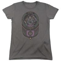 Batman Joker Checkered Sign Womens T-Shirt