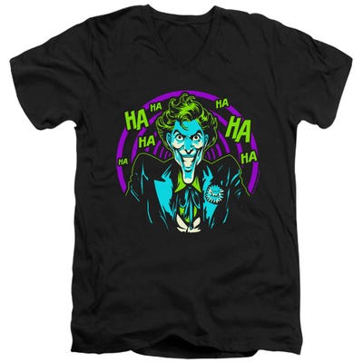 Batman Joker Hahaha V-Neck T-Shirt