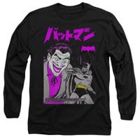 Batman Joker Kanji Cover Long Sleeve Shirt