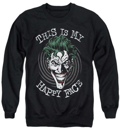 Batman Joker Maniacal Spiral Sweatshirt
