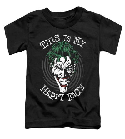 Batman Joker Maniacal Spiral Toddler T-Shirt