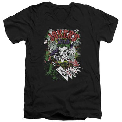 Batman Jokers Wild V-Neck T-Shirt