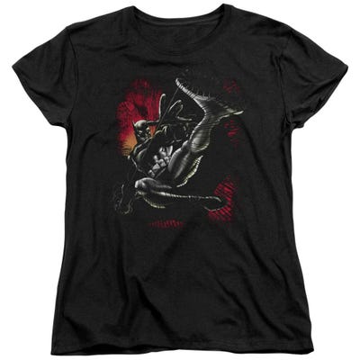 Batman Kick Swing Womens T-Shirt