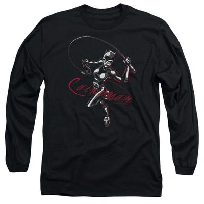 Batman Kitten With A Whip Long Sleeve Shirt