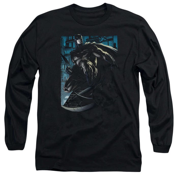 Batman Knight Falls In Gotham Long Sleeve Shirt