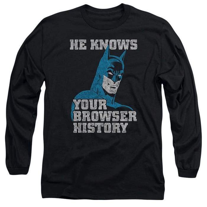 Batman Knows Long Sleeve Shirt
