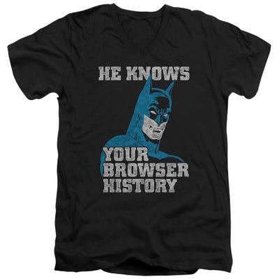 Batman Knows V-Neck T-Shirt
