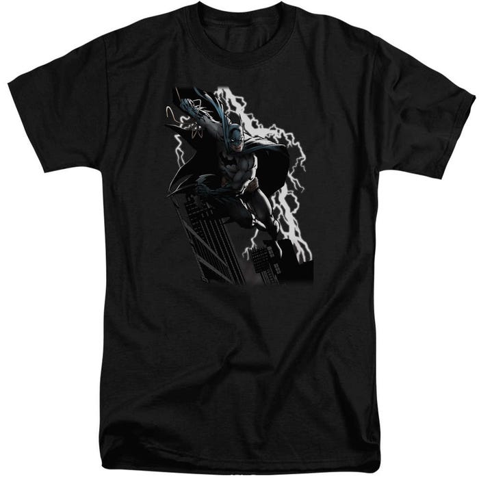 Batman Lightning Crashes Tall T-Shirt
