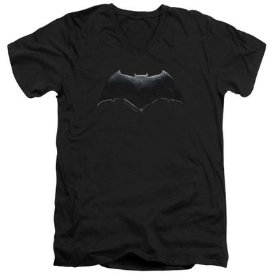 Justice League Movie Batman Logo V-Neck T-Shirt