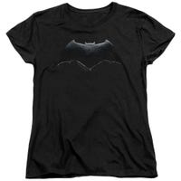 Justice League Movie Batman Logo Womens T-Shirt