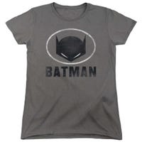Batman Mask Oval Womens T-Shirt