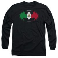 Batman Mexican Flag Shield Long Sleeve Shirt